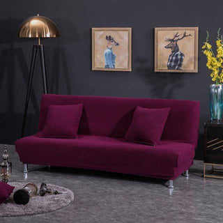 Decorum - Housse de clic-clac en Jacquard Violet sur fond gris