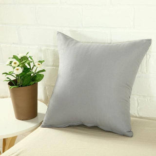 Triumph - Housse de coussin lisse Gris sur fond gris