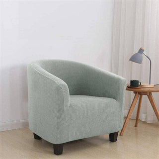 Housse de Fauteuil Crapaud en Jacquard - Dynastie Rose sur fond gris