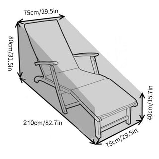 Tranquillo - Housse de chaise d'extérieure sur fond gris