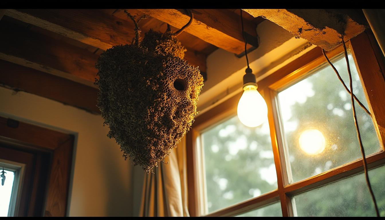 découvrez les risques liés à la présence d'un nid de guêpes sous toiture et les solutions efficaces pour s'en débarrasser en toute sécurité.