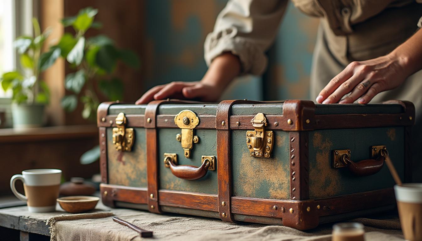 découvrez comment relooker une malle ancienne avec des techniques de peinture, de patine et des idées déco originales pour lui donner une nouvelle vie.