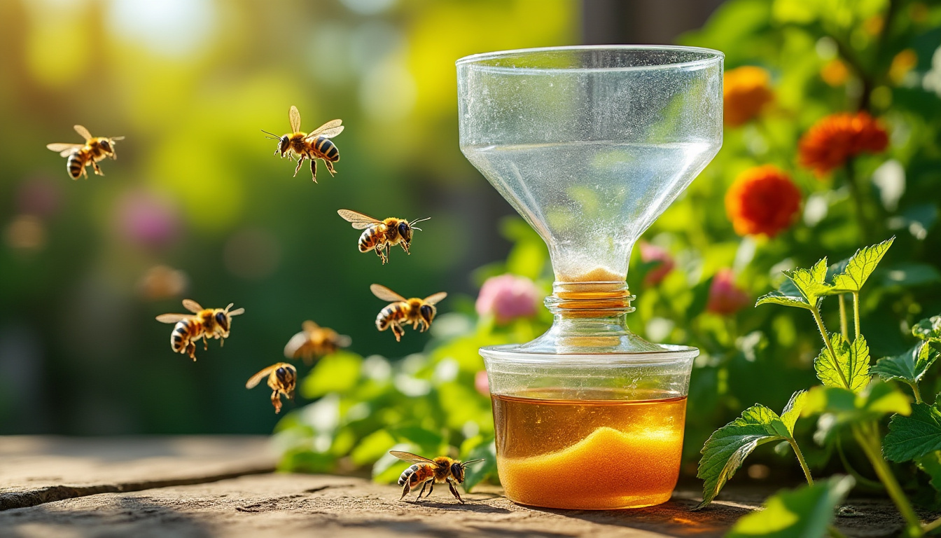 découvrez comment fabriquer un piège à guêpes maison avec une bouteille, une méthode efficace qui protège les abeilles tout en éliminant les guêpes.